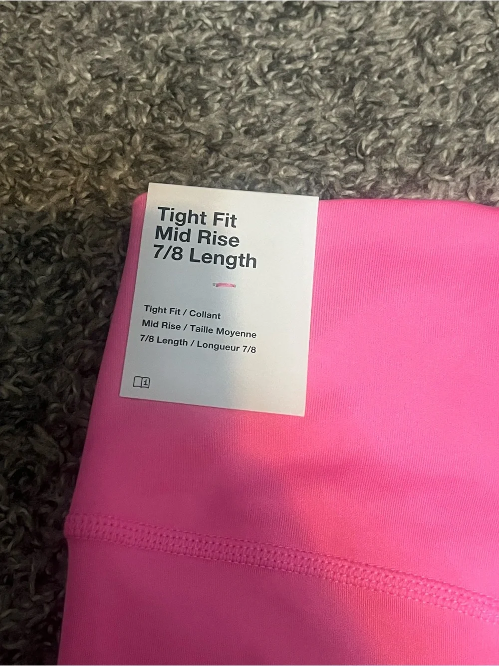 Nike Bright Pink Women's Performance Leggings with Swoosh Accents